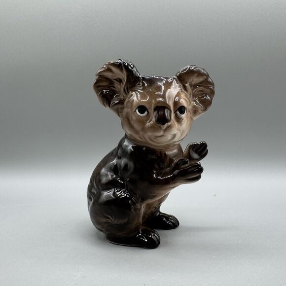 Vintage Norcrest Japan Miniature Koala Bear Figurine Ceramic w/ Sticker - Picture 8 of 8